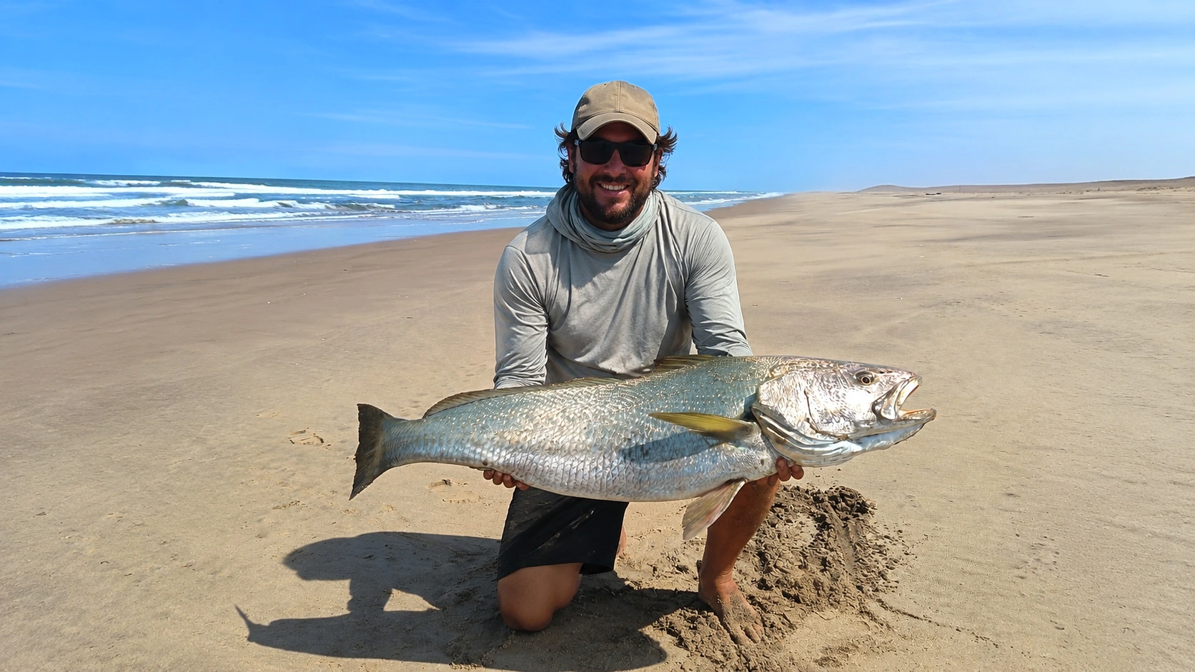 Fishing during an Angola coastal expedition